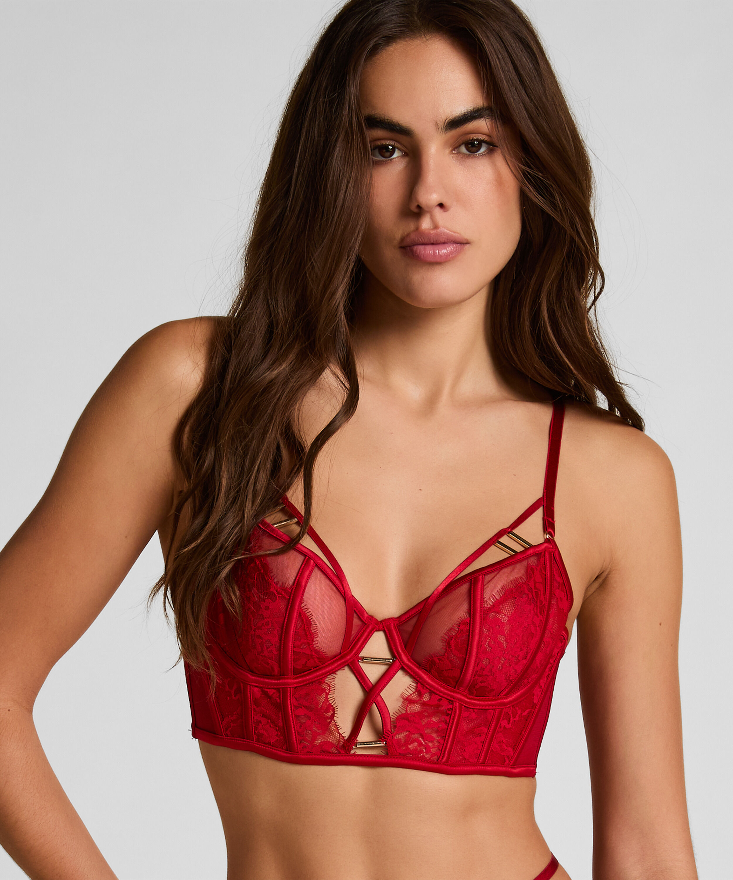 Soutien-gorge à armatures non-rembourré Noeki, Rouge