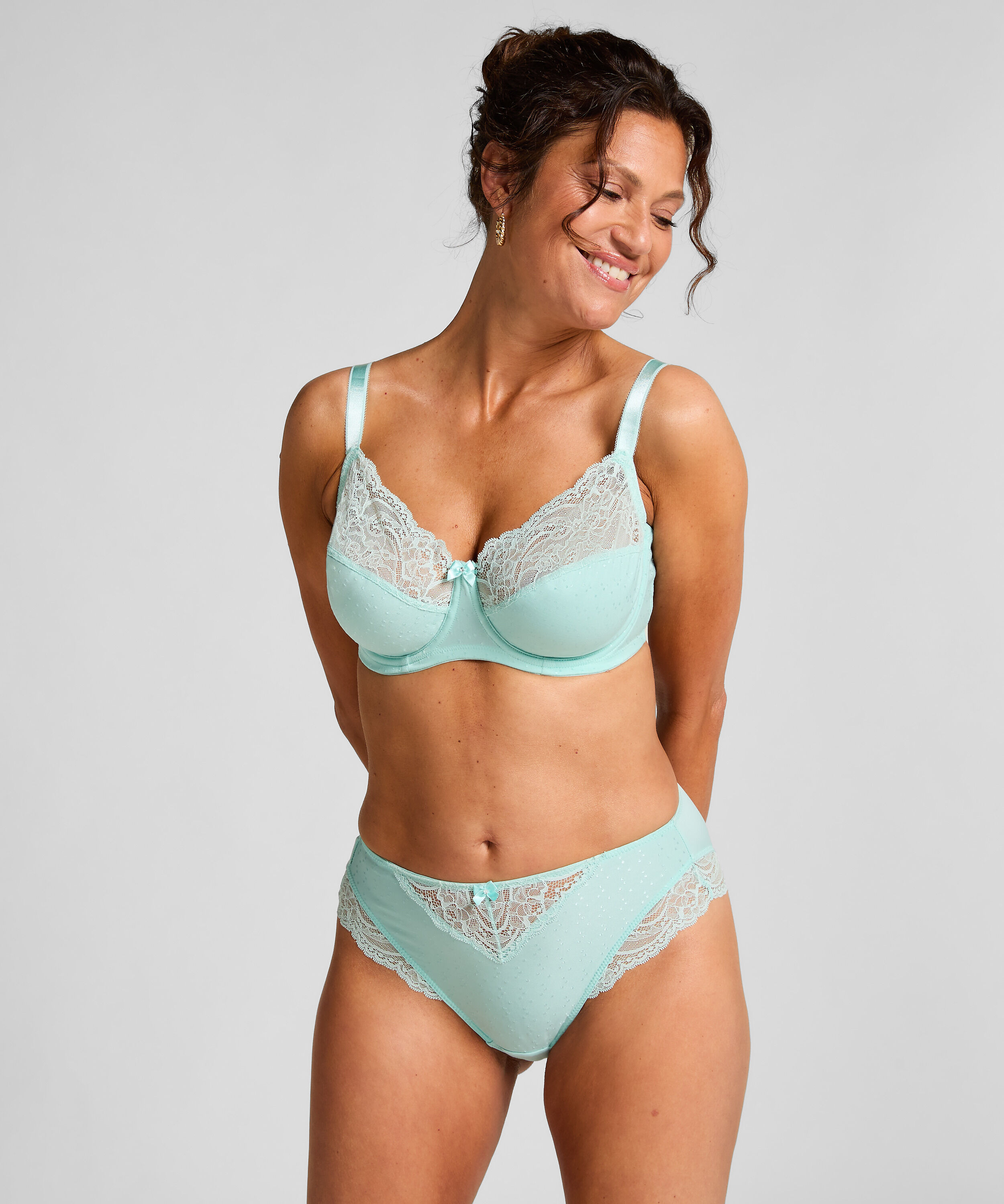Slip taille haute Sophie, Bleu