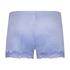 Short velours dentelle, Bleu