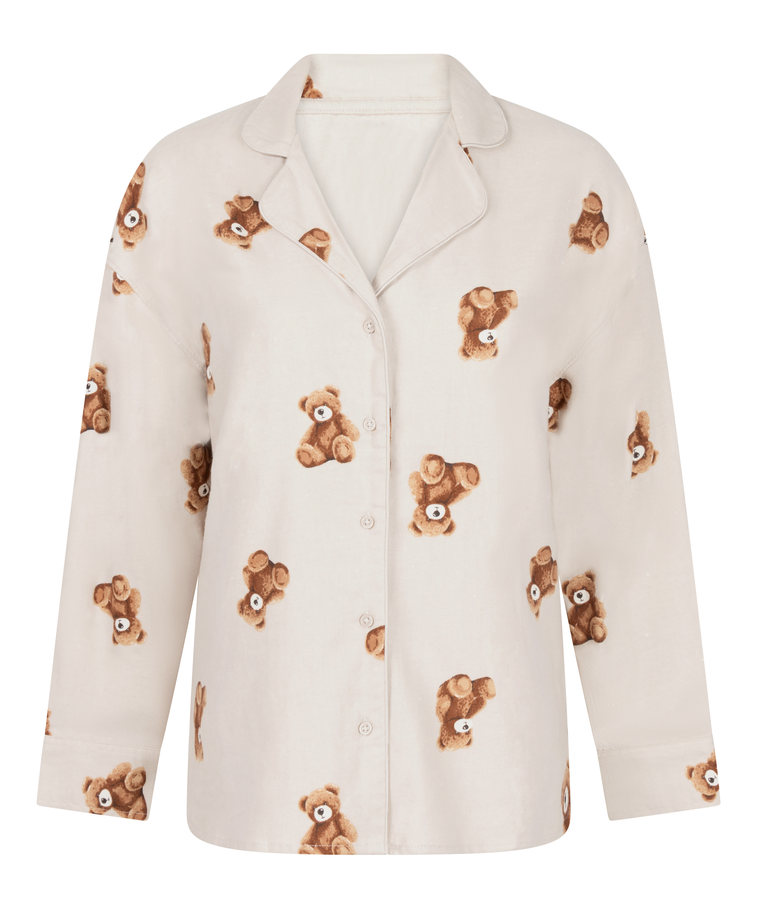 Veste en flanelle sergée ours, Beige, main
