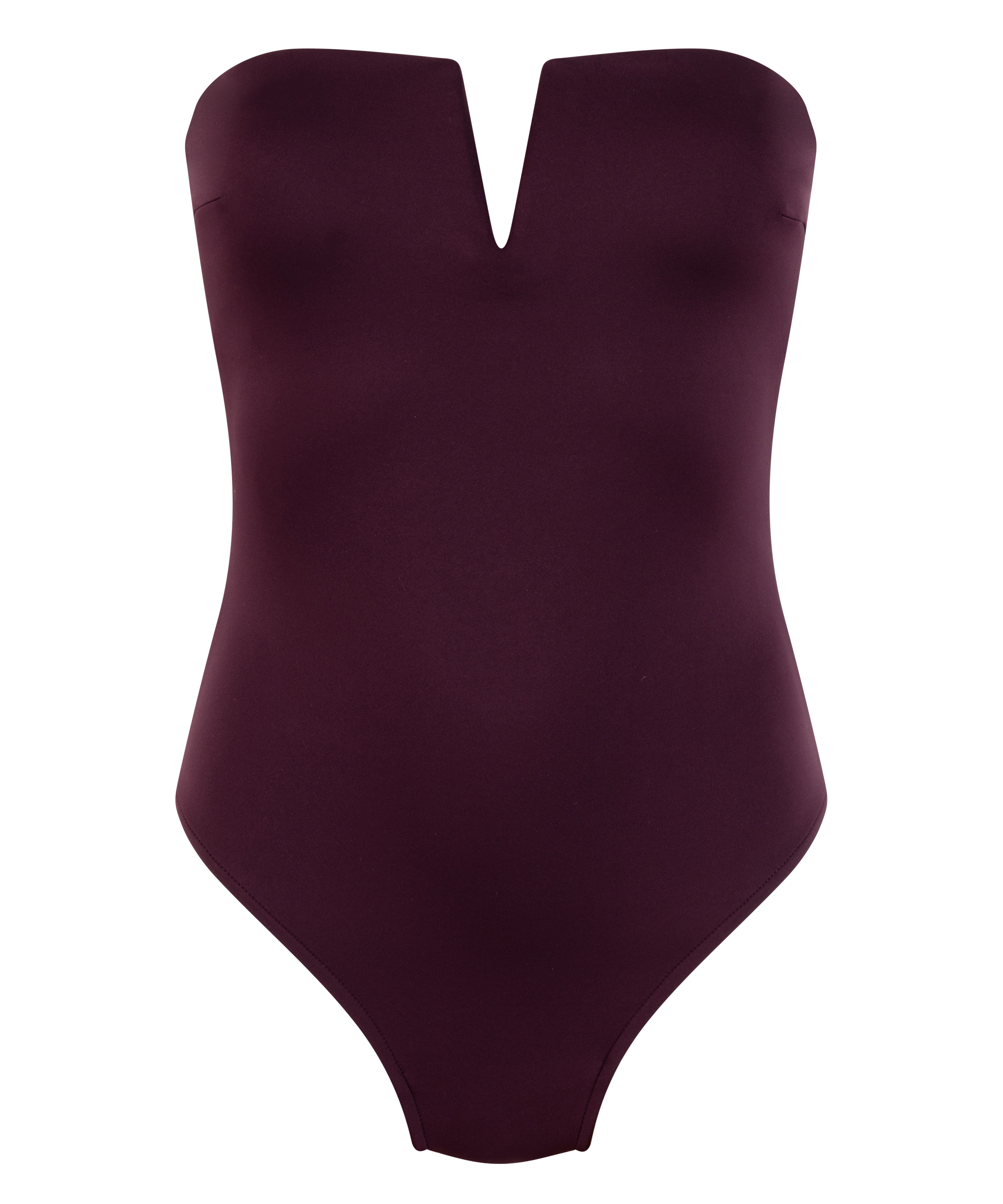 Maillot de bain bandeau en néoprène, Violet, main