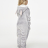 Fleece Onesie Kids, Gris