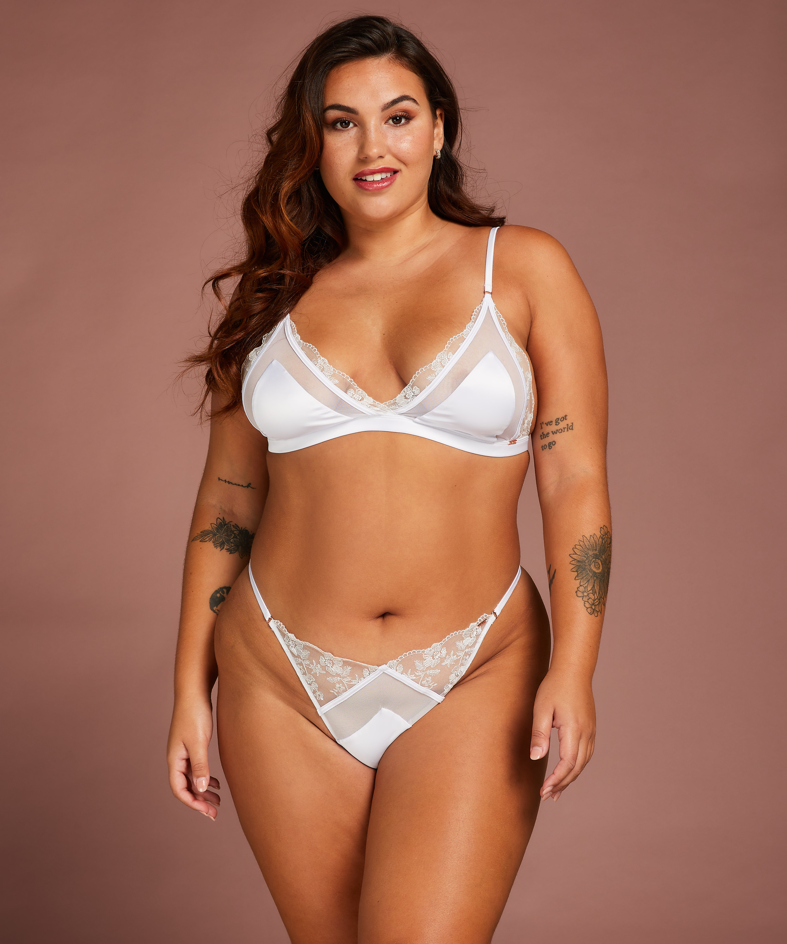 Bralette Celine, Blanc, main