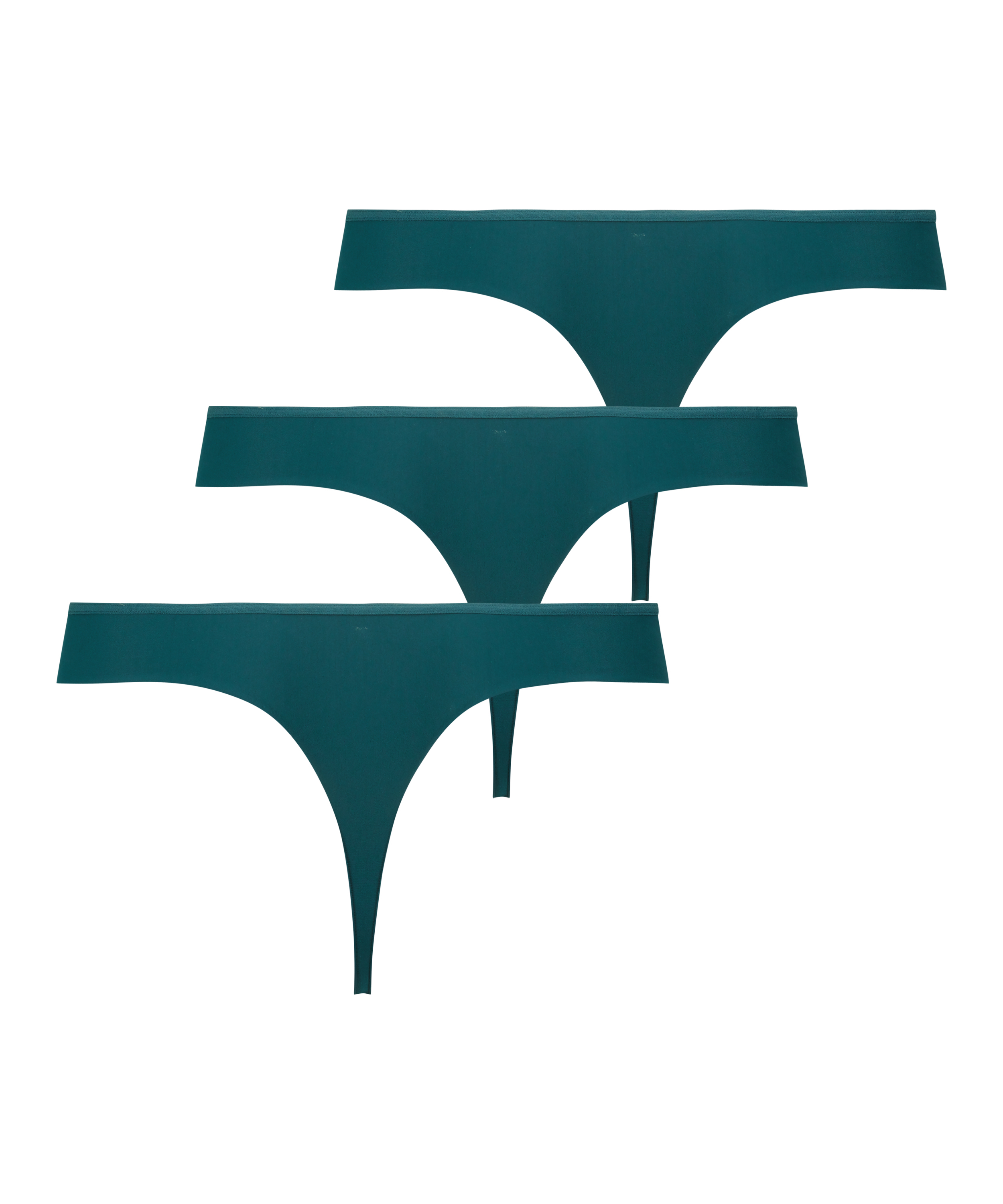 Lot de 3 strings Invisible, Vert, main