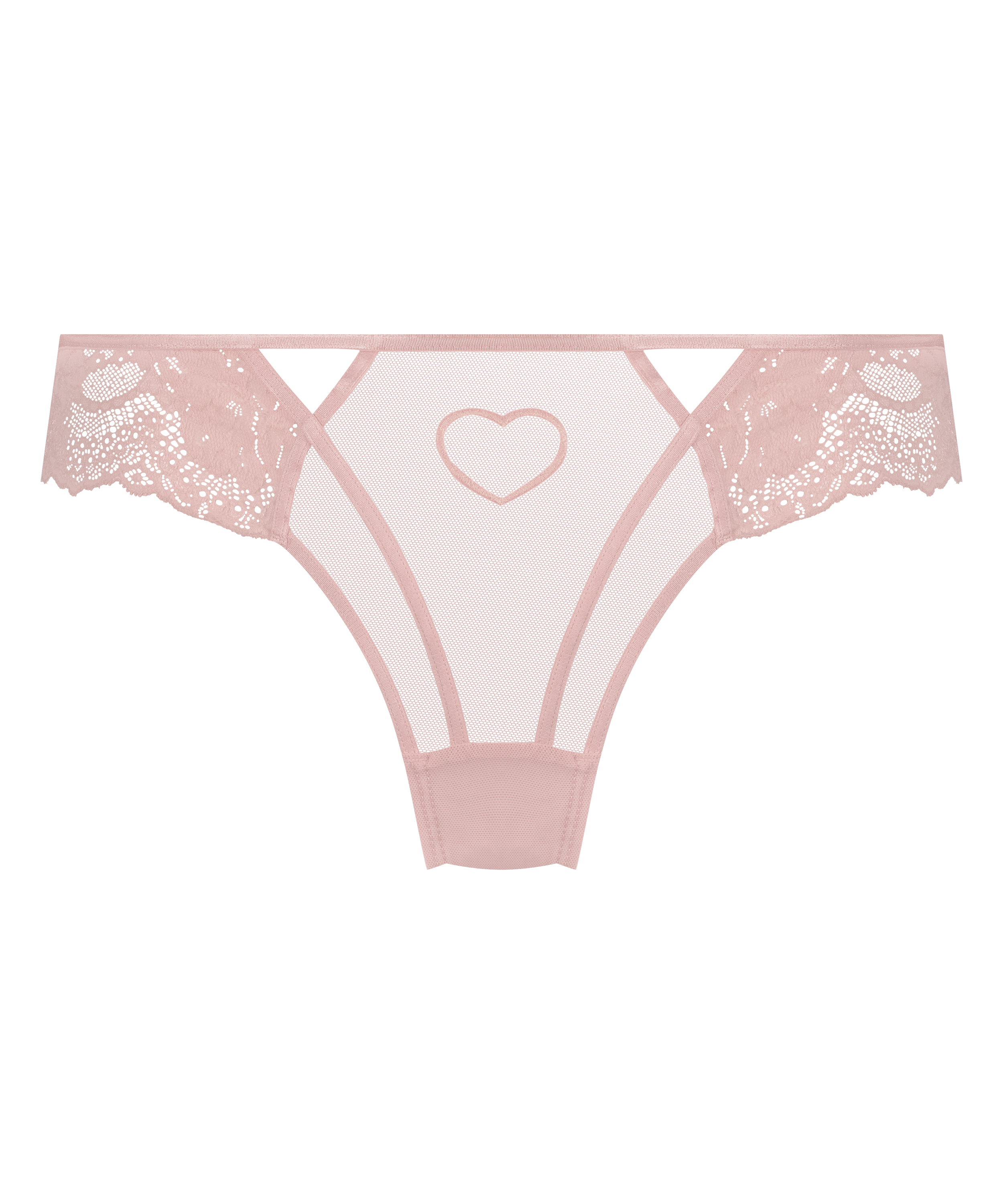 Slip brésilien Amy Heart, Rose, main