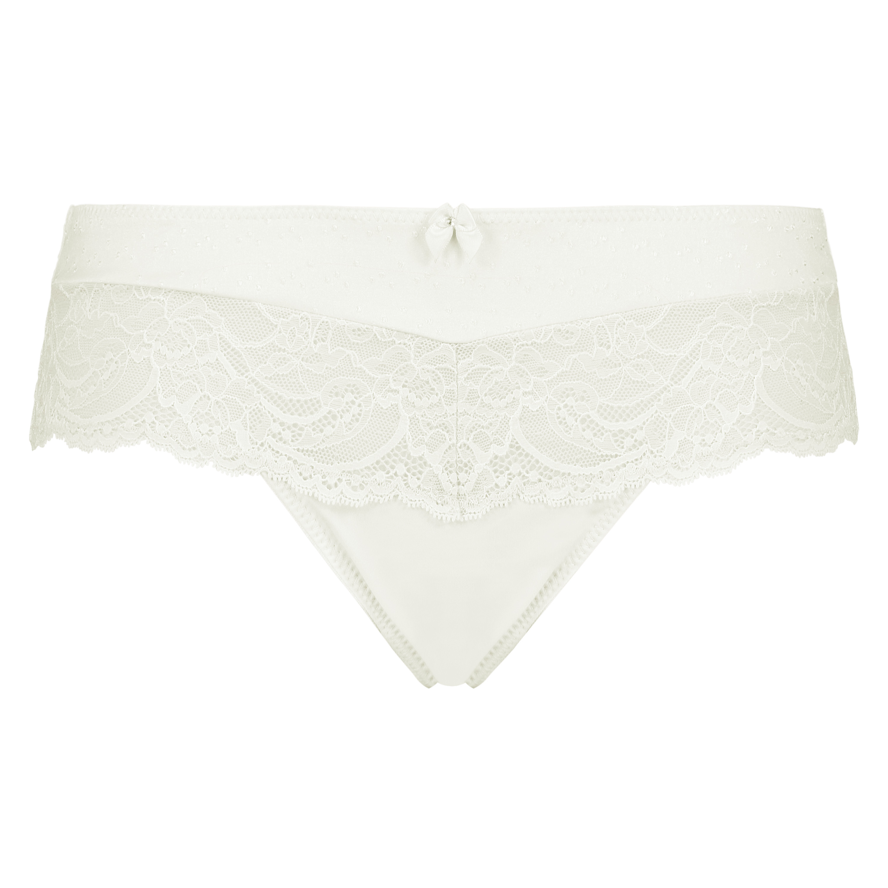 Boxer string Sophie, Blanc, main