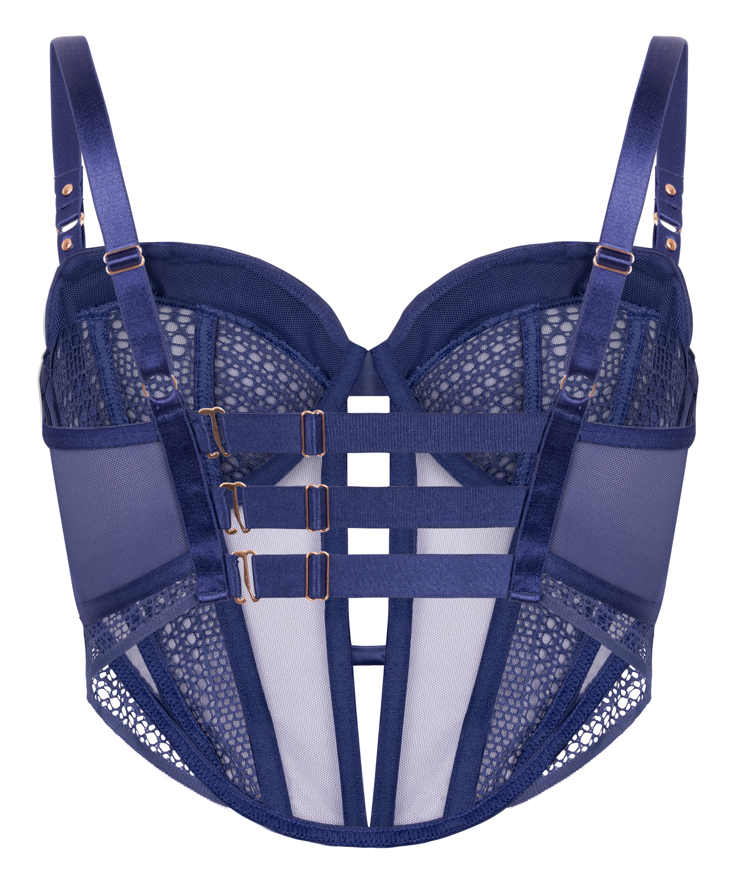 Soutien-gorge longline à armatures non rembourré Missy, Bleu, main
