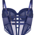 Soutien-gorge longline à armatures non rembourré Missy, Bleu