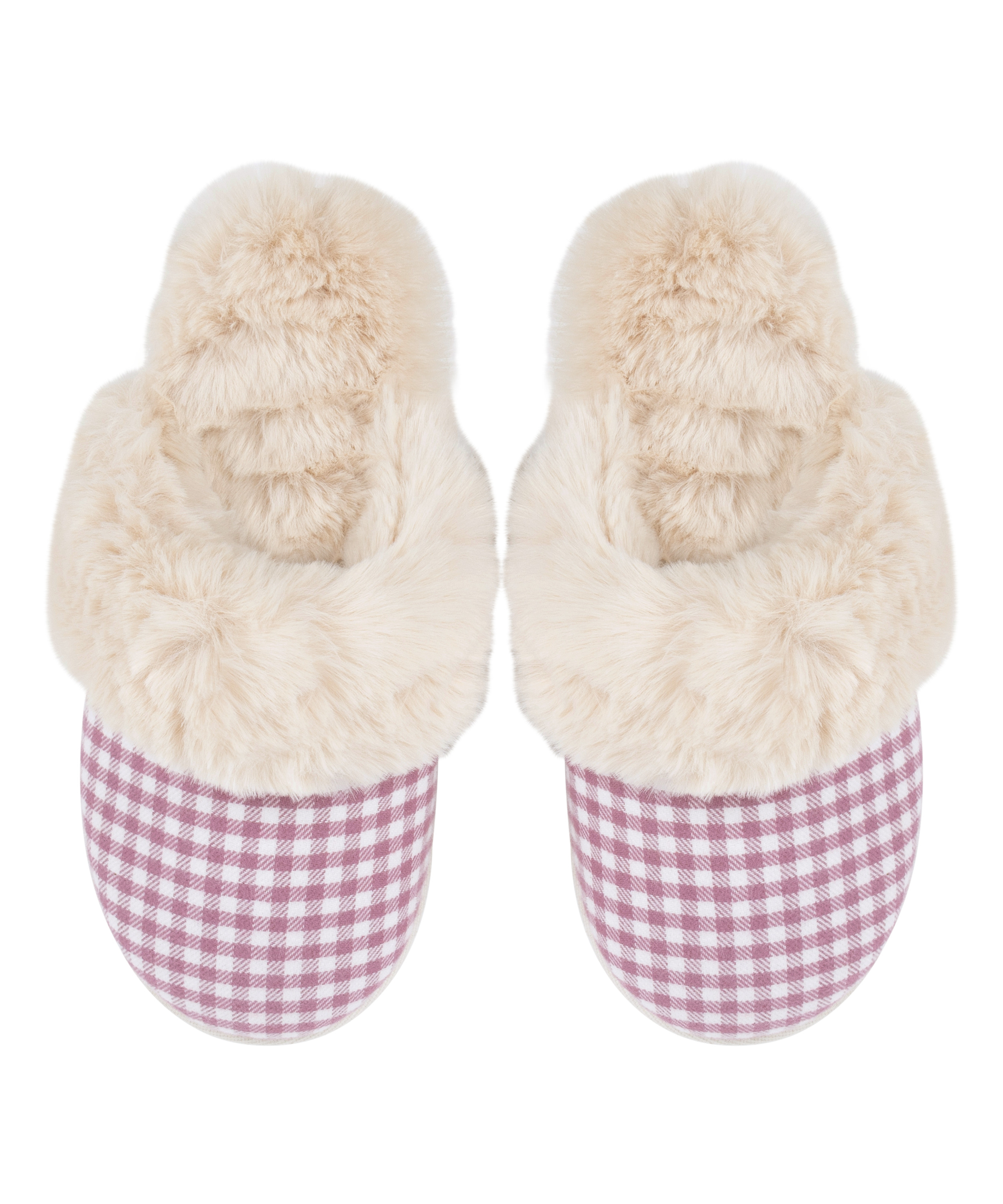 Pantoufles Reya, Violet, main