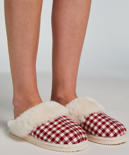 Pantoufles Reya, Rouge