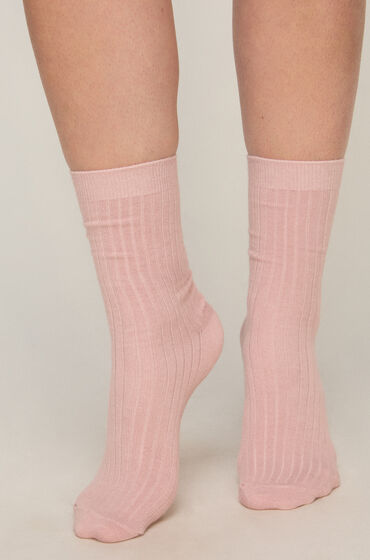 Hunkemöller Cashmere Blend Ribbed Socks Rose