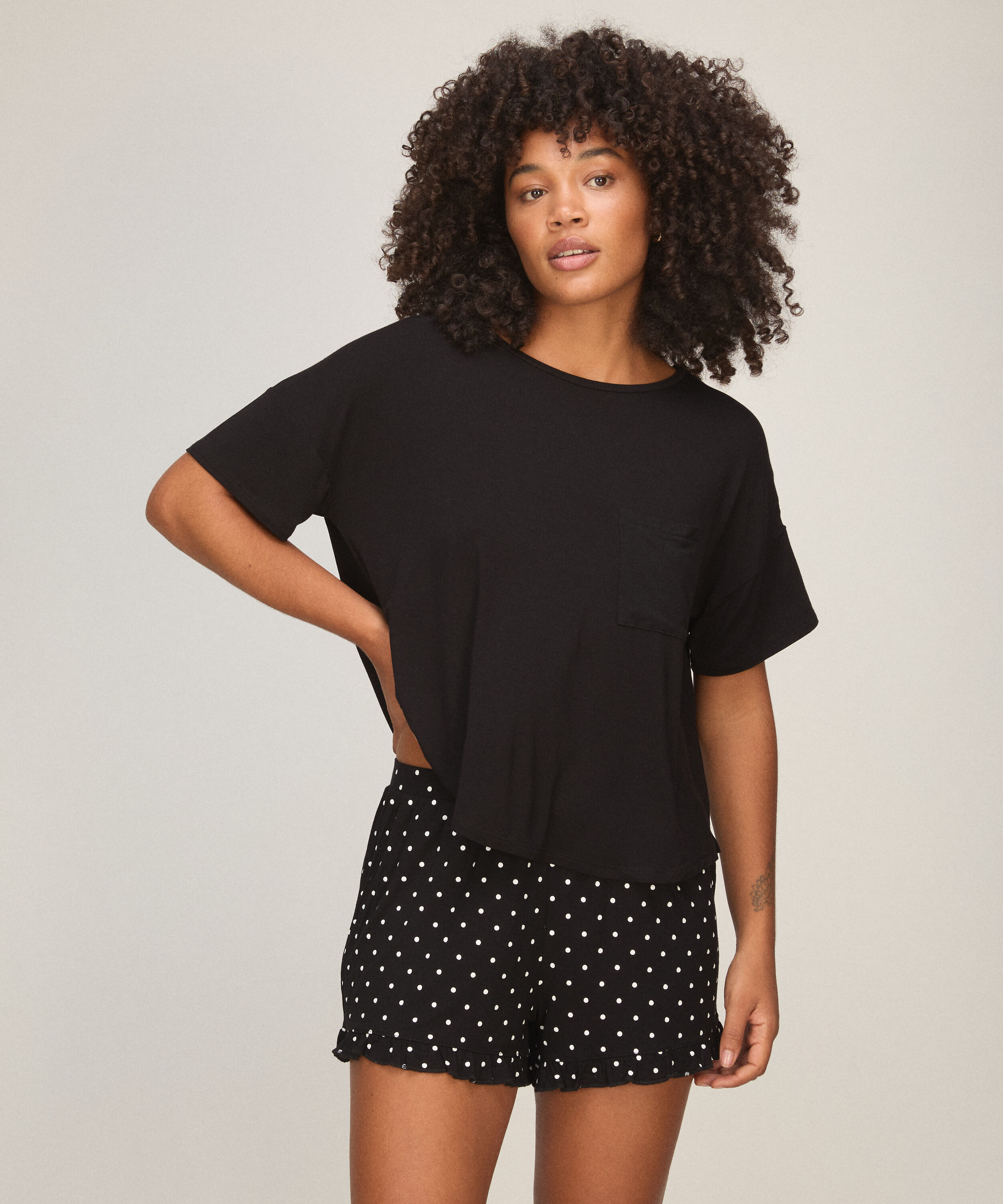 Ensemble de pyjama, Noir Ensemble de pyjama, Noir