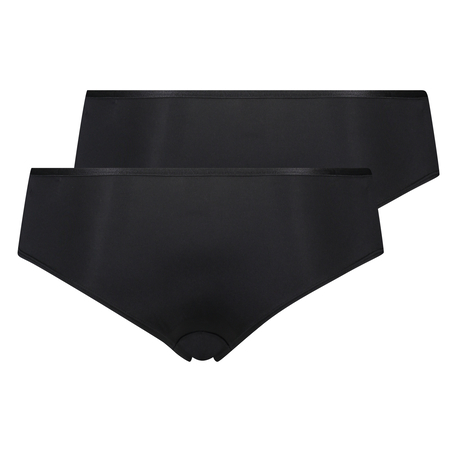 Lot de 2 slips brésiliens Angie, Noir