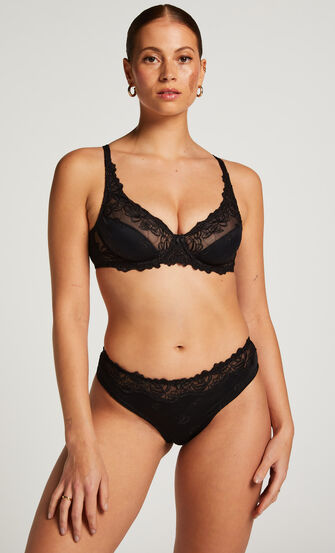 Soutien-gorge &agrave; armatures non-pr&eacute;form&eacute; Diva, Noir