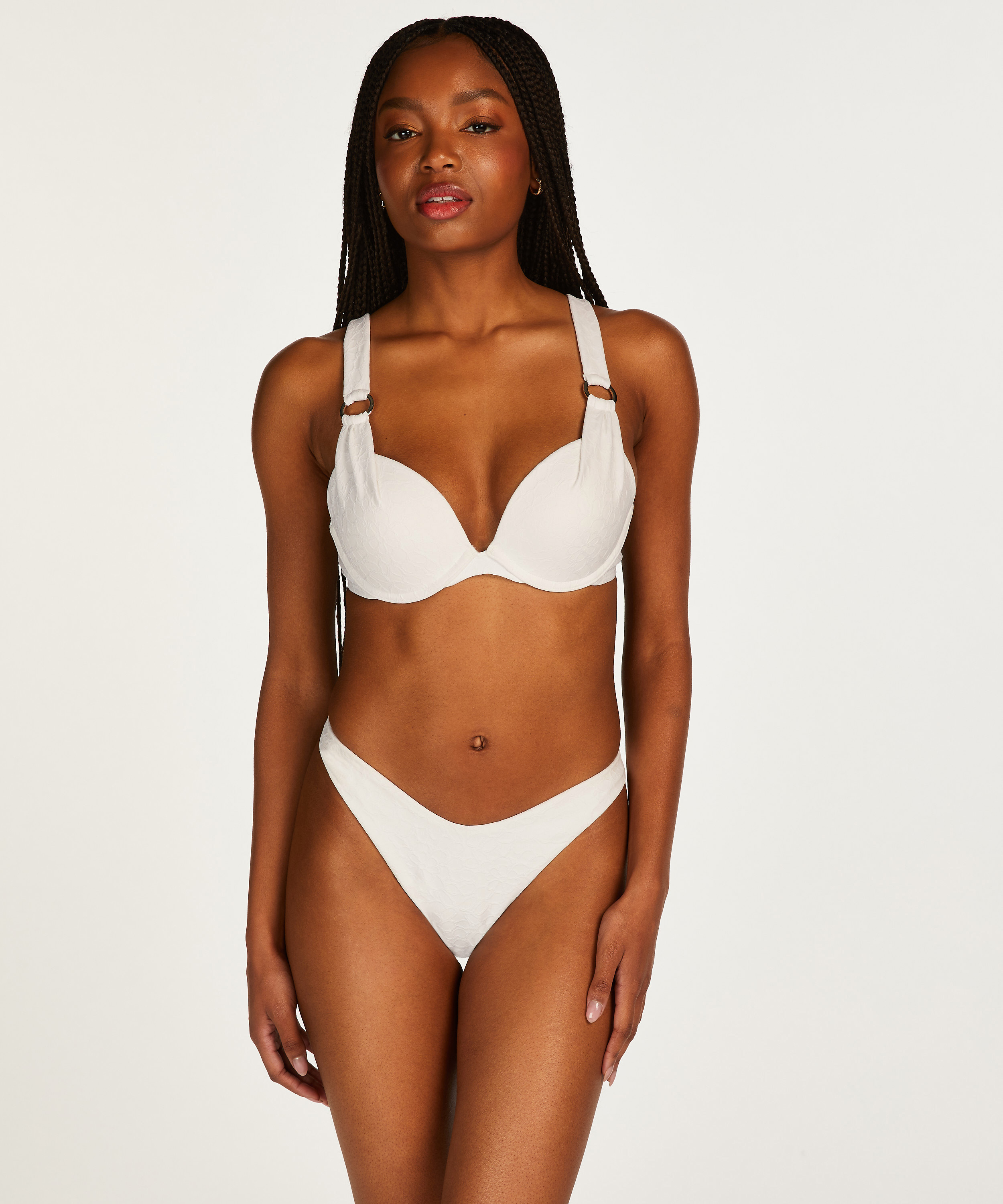 Haut de bikini rembourr&eacute; Push-Up Sri Lanka, Blanc, main