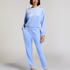 Pantalon de jogging Velours, Bleu