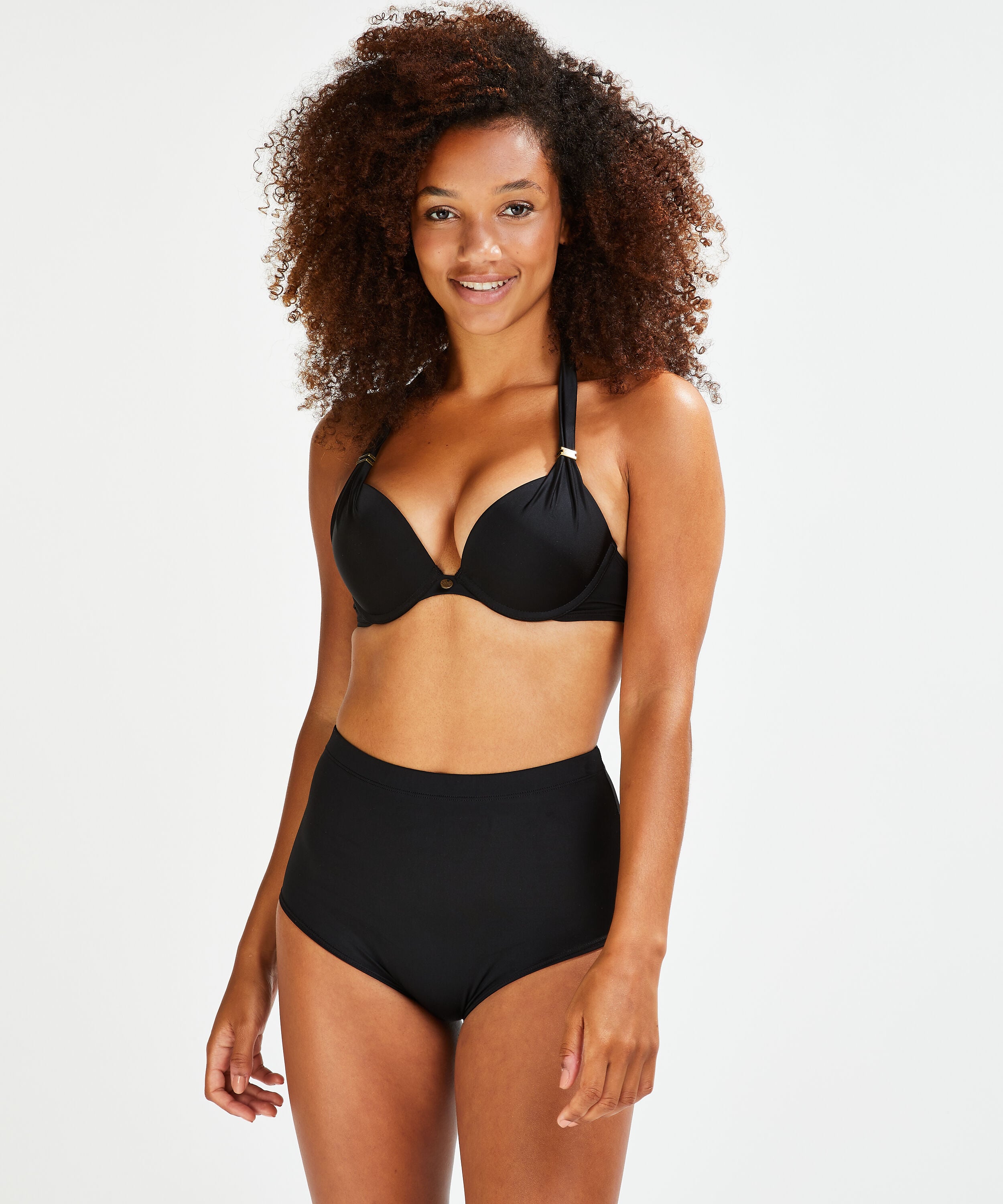 Boxer de bikini Basic, Noir