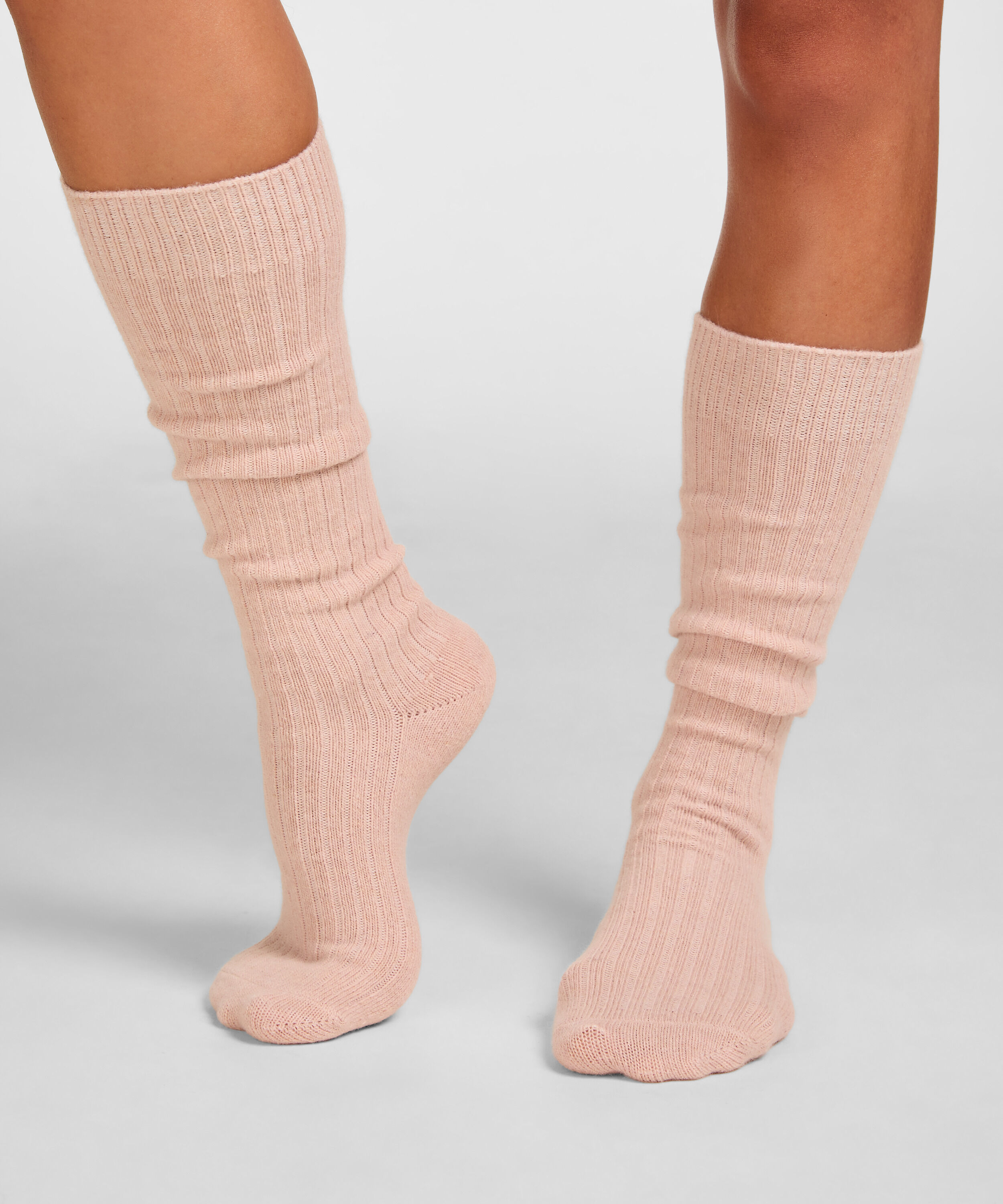 Chaussettes avec Cachemire, Rose Chaussettes avec Cachemire, Rose