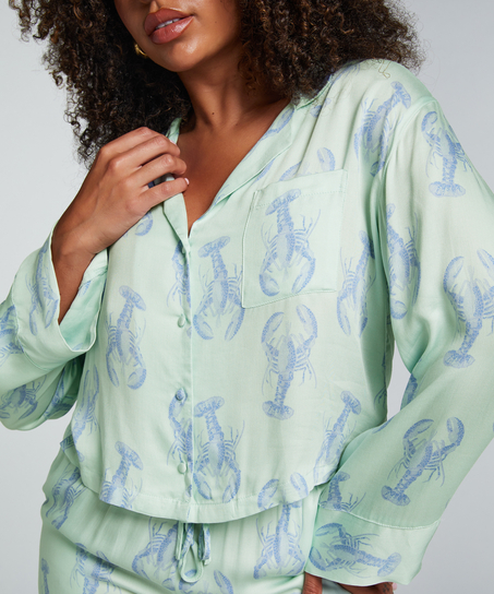 Veste à manches longues Satin, Vert