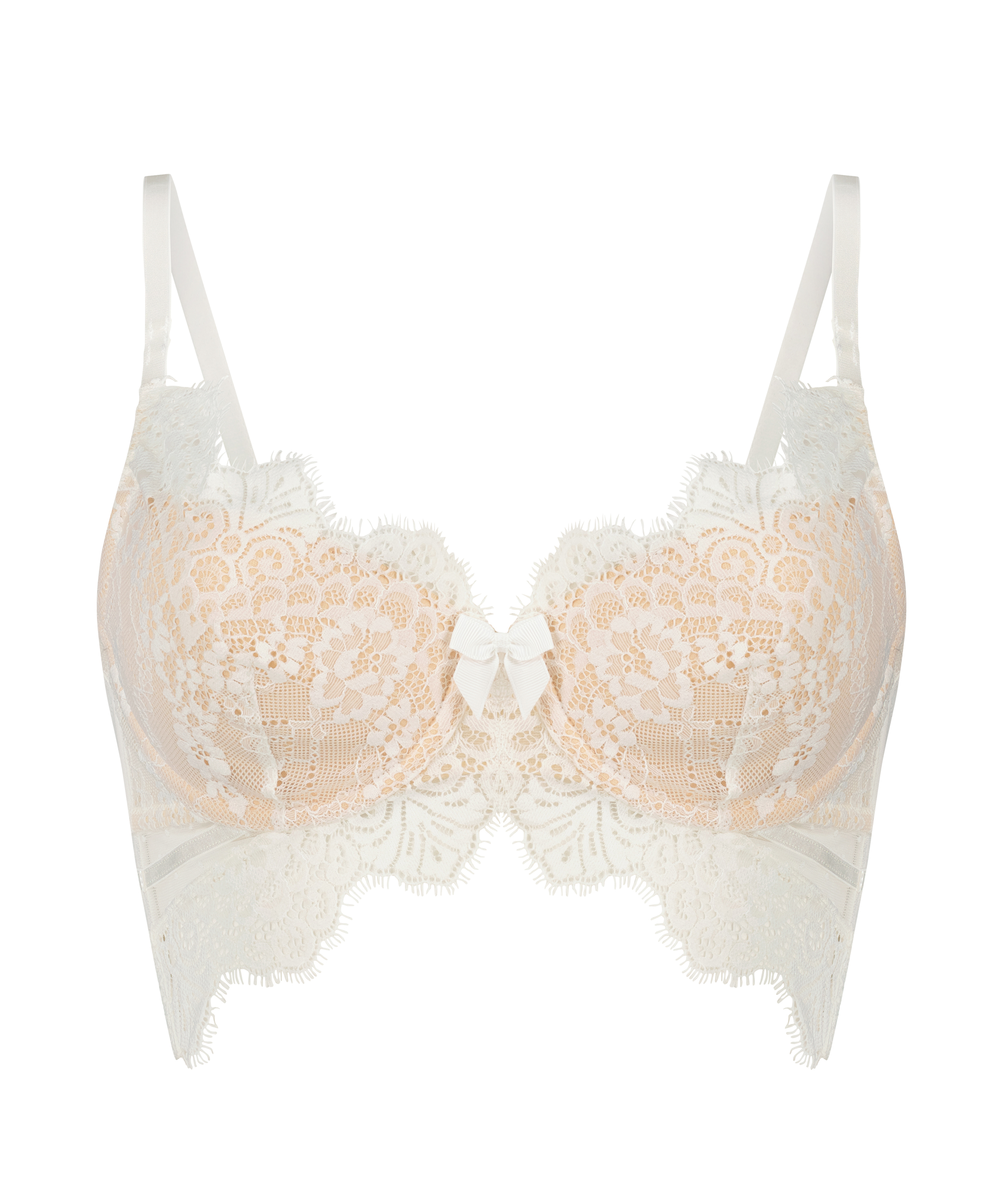 Soutien-gorge à armatures préformé longline Marilee, Blanc, main
