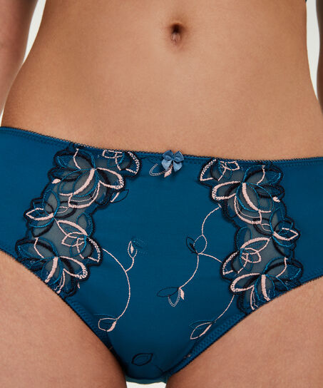 Slip taille haute Diva, Bleu