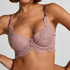 Soutien-gorge à armatures rembourré longline Essie, Violet