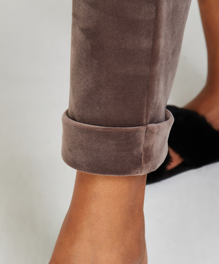 Pantalon de jogging Velours, marron
