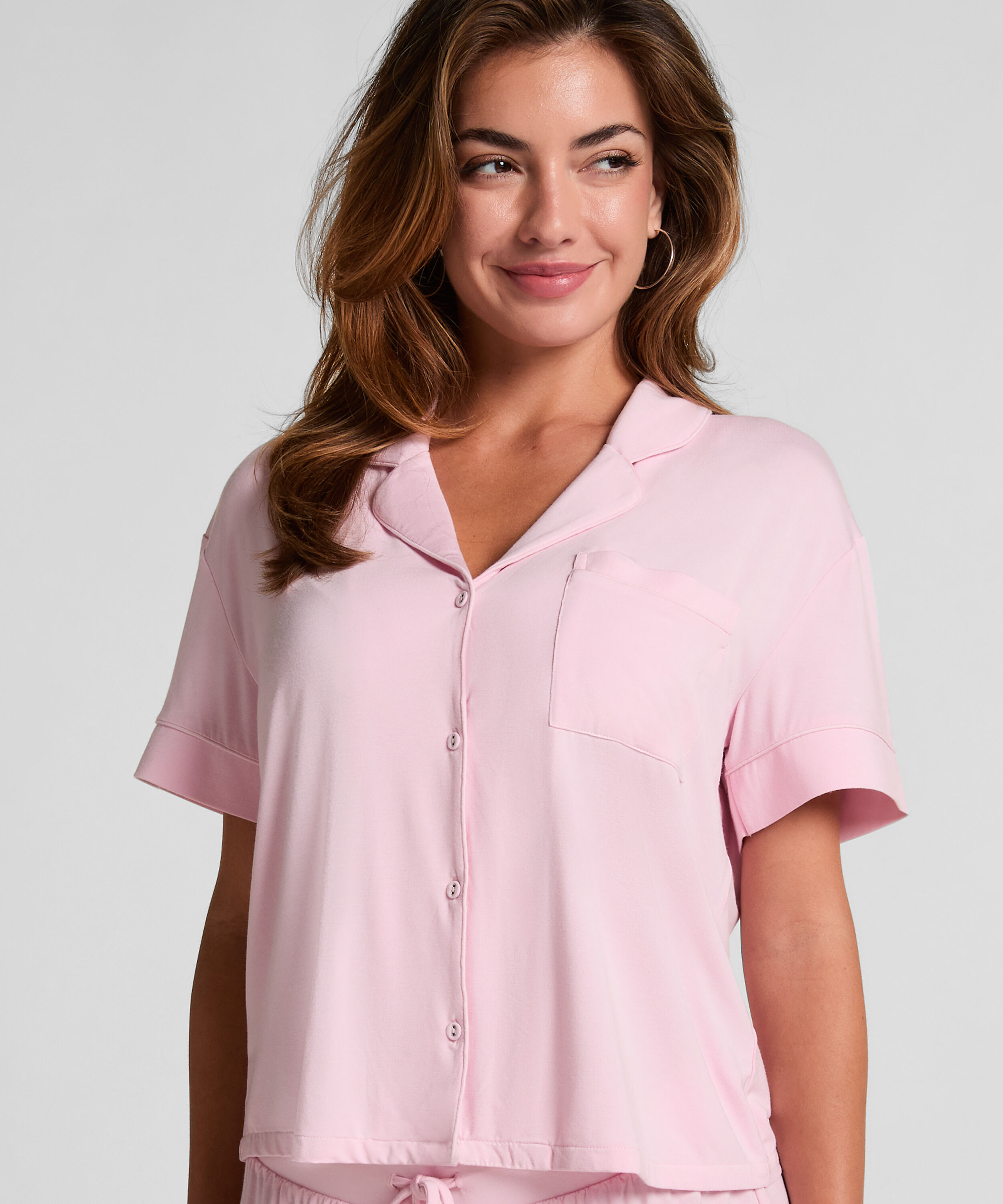 Veste à manches courtes en jersey Essential, Rose