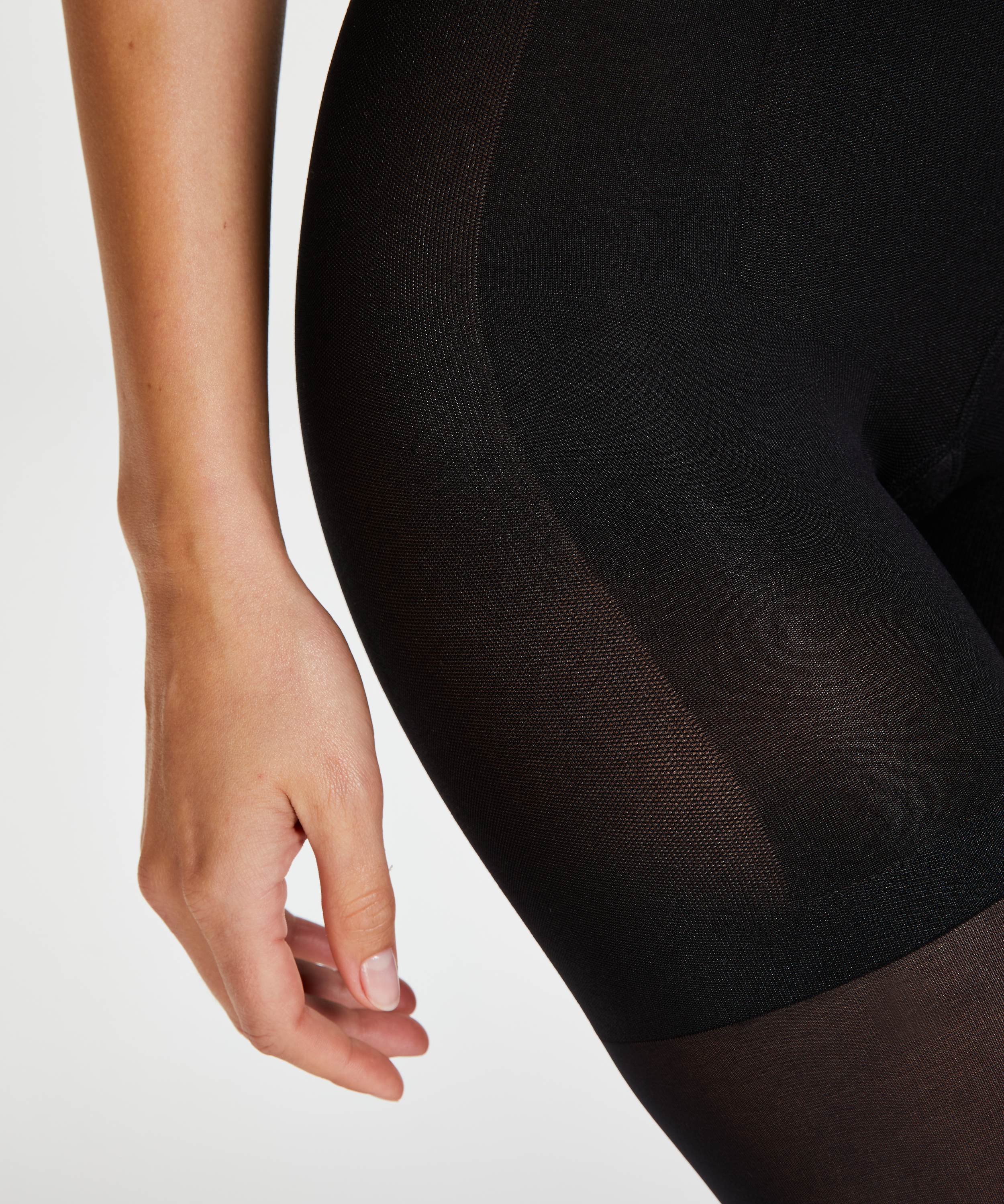 Collants de correction 30 deniers, Noir, main