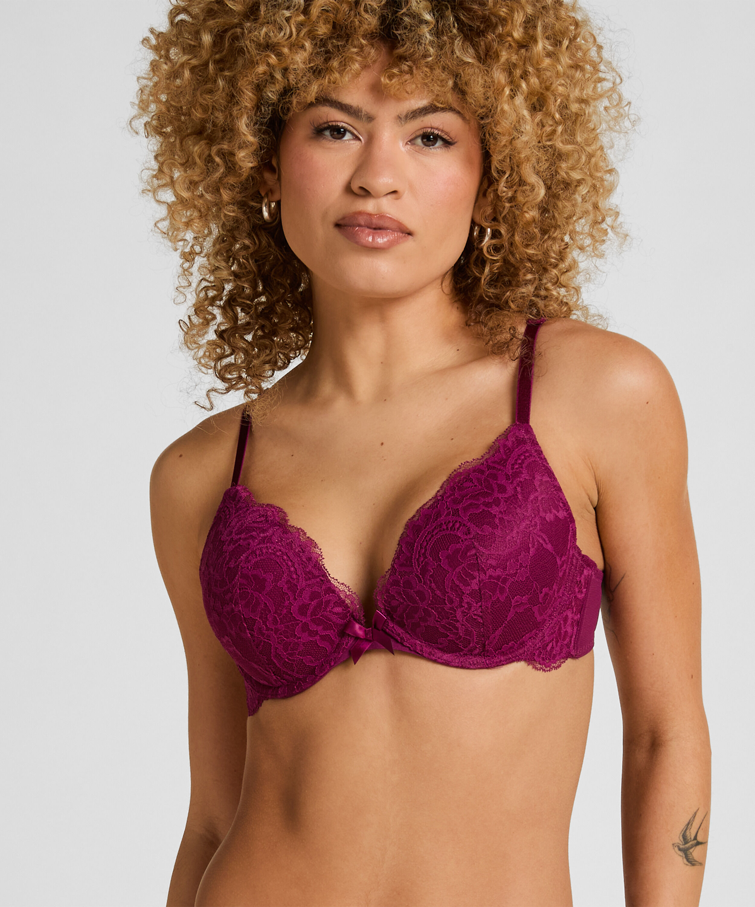 Soutien-gorge push-up à armatures préformé Teddy, Violet