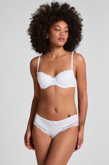 Hunkemöller Slip Secret Lace Blanc