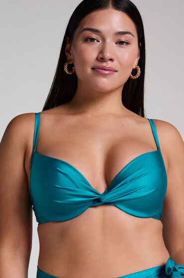 Hunkemöller Haut de bikini aqua Vert