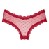 Slip brésilien V-shape Mesh, Rouge