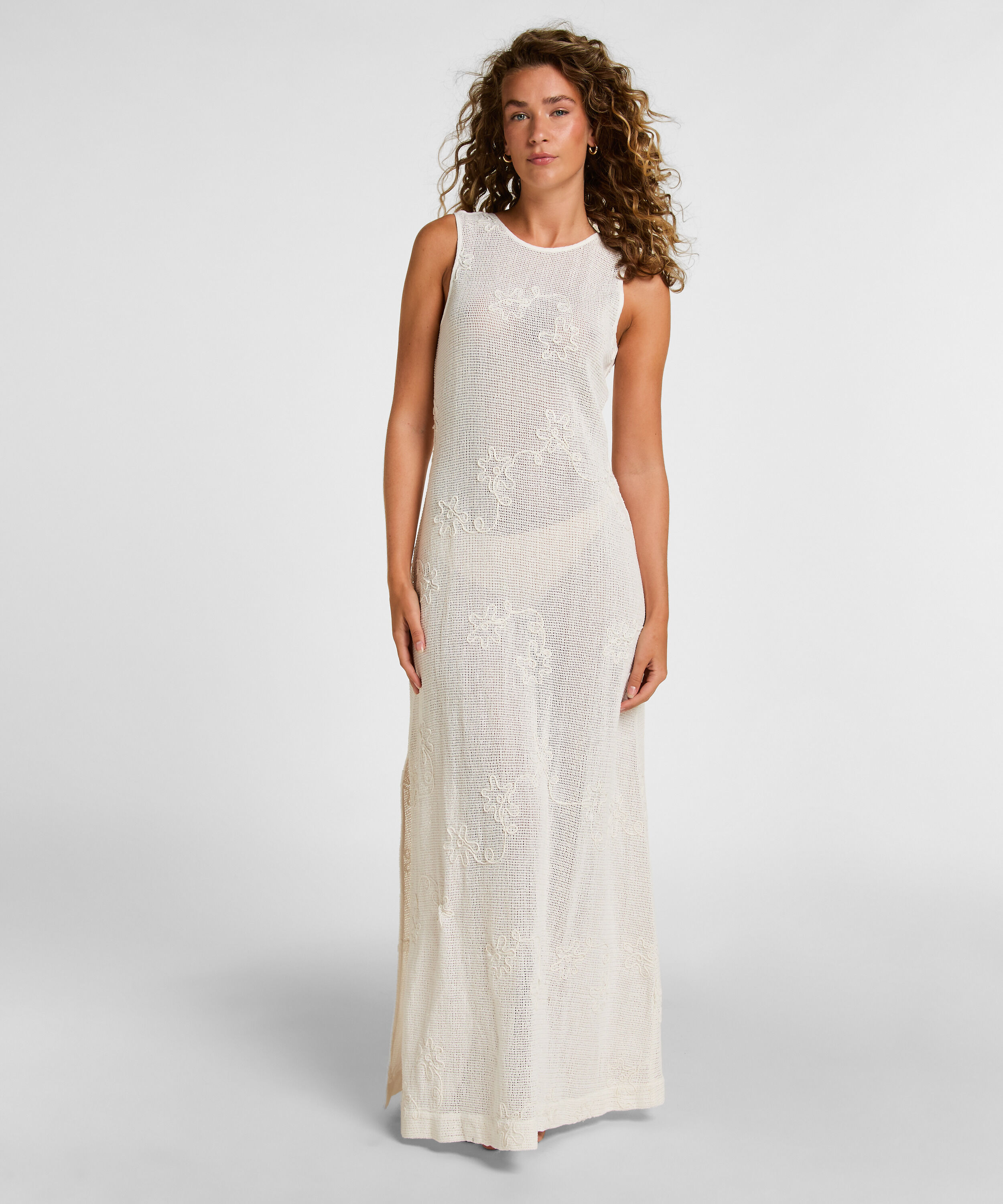 Robe de Plage, Blanc Robe de Plage, Blanc