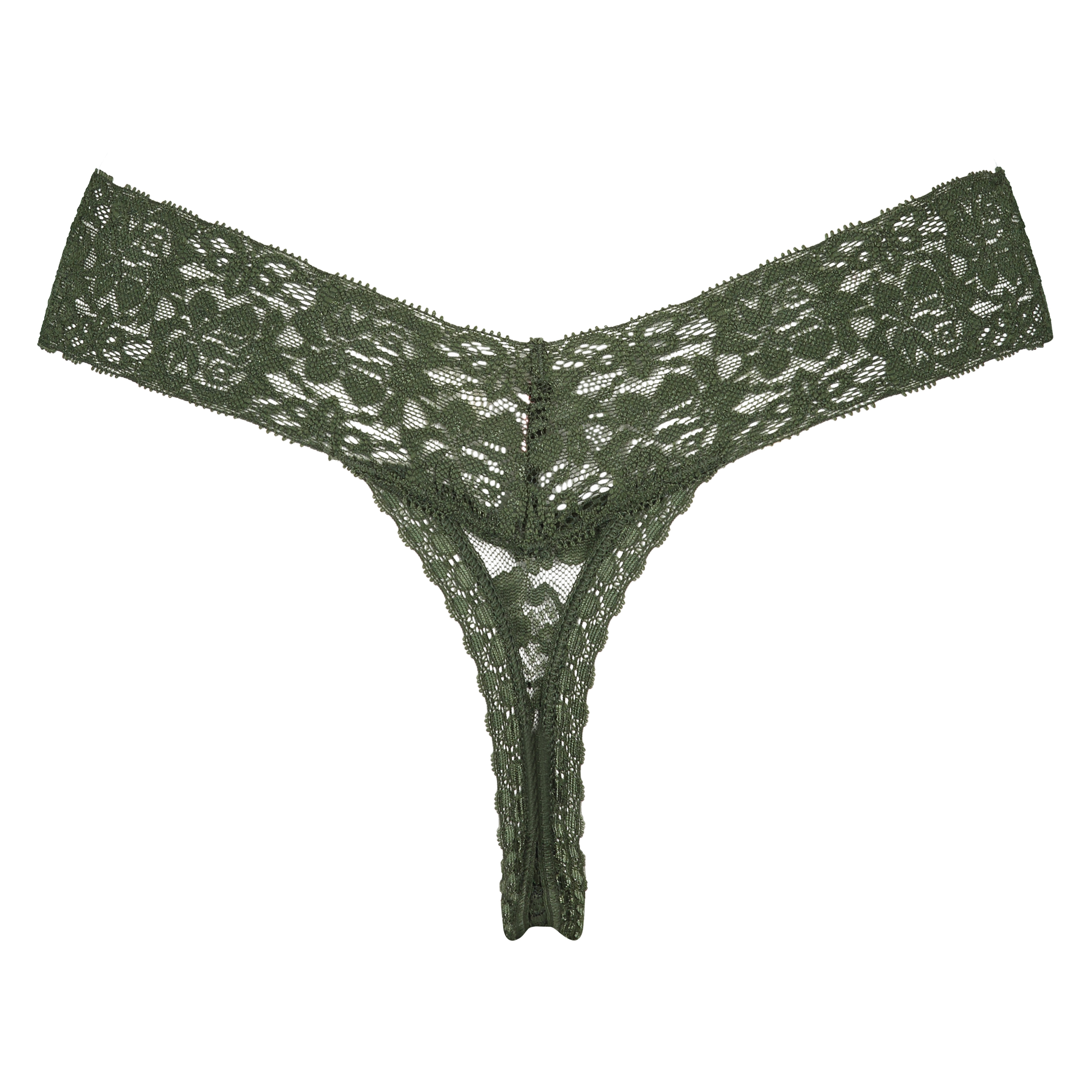 String dentelle florale, Vert, main