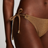 Slip de Bikini Cheeky Tanga Goldie Shimmer, Jaune