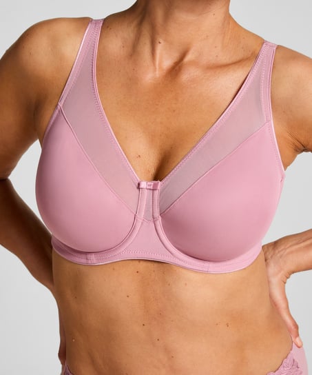 Soutien-gorge à armatures non-préformé minimiseur Nina, Rose