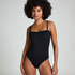 Maillot de bain Bandeau Scallop, Noir