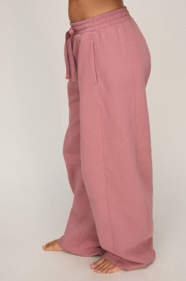 Hunkemöller Pantalon Barrel en Molleton Brossé Rose Hunkemöller Pantalon Barrel en Molleton Brossé Rose