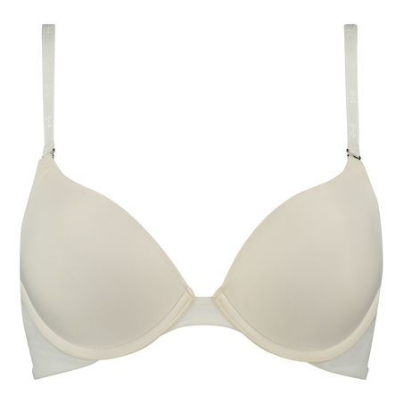 Soutien-gorge &agrave; armatures pr&eacute;form&eacute; push-up, Blanc