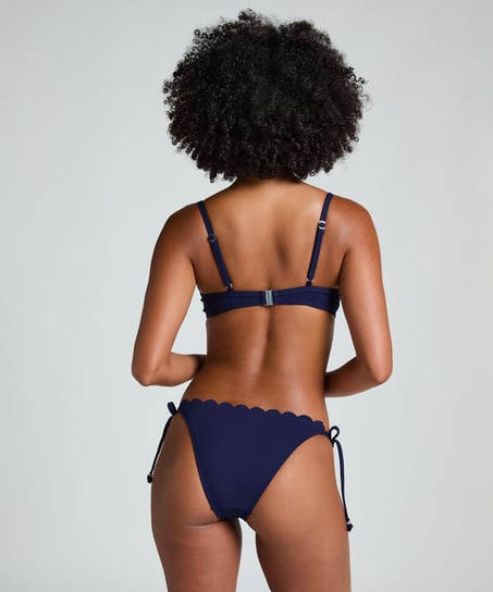 Haut de bikini &agrave; armatures &agrave; effet push-up pr&eacute;form&eacute; Scallop Taille A - E, Bleu