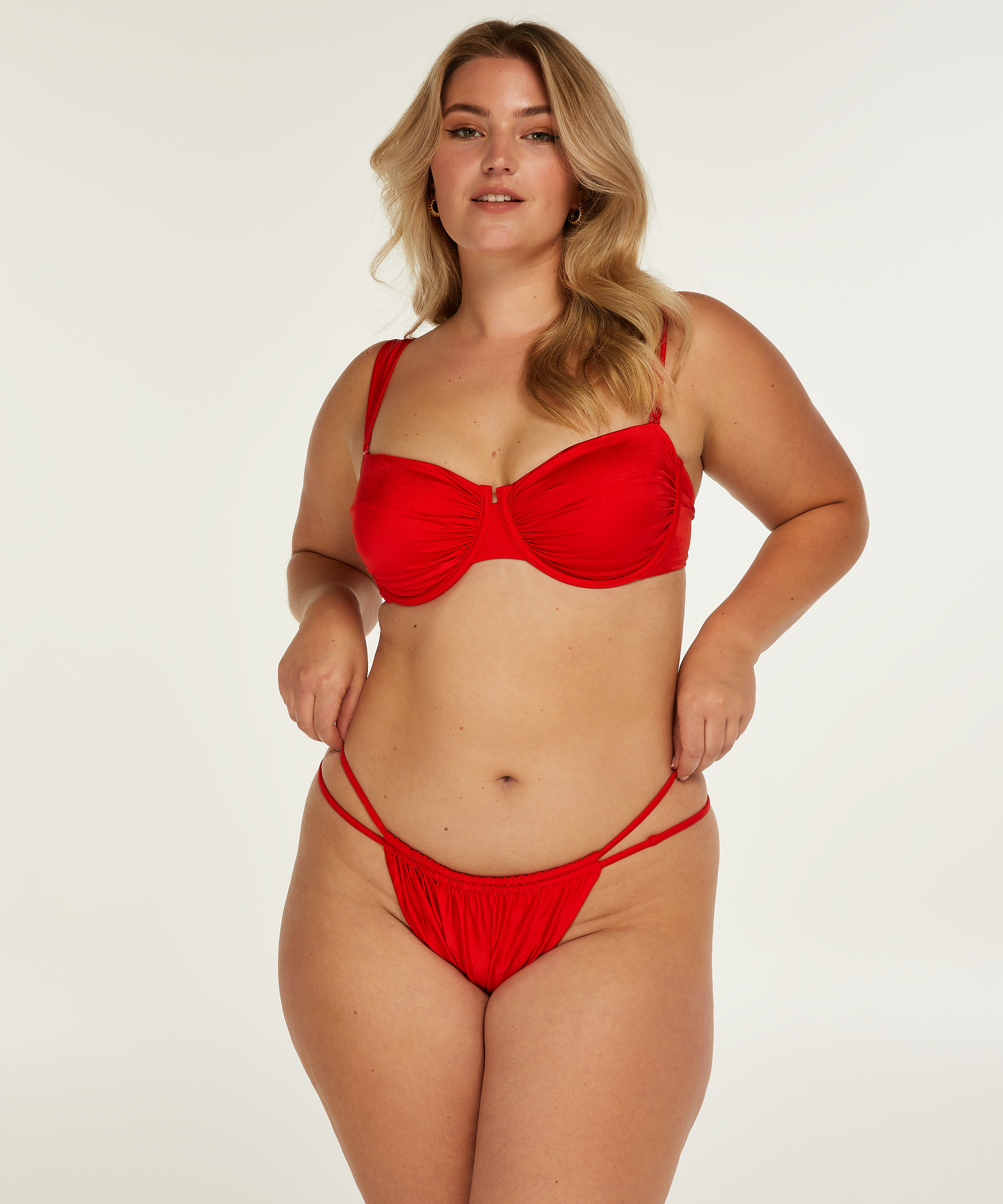Haut de bikini non-préformé BoraBora, Rouge, main