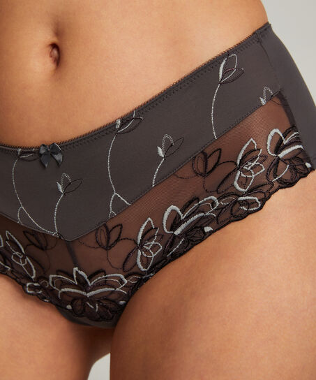 Slip taille haute Diva, Gris