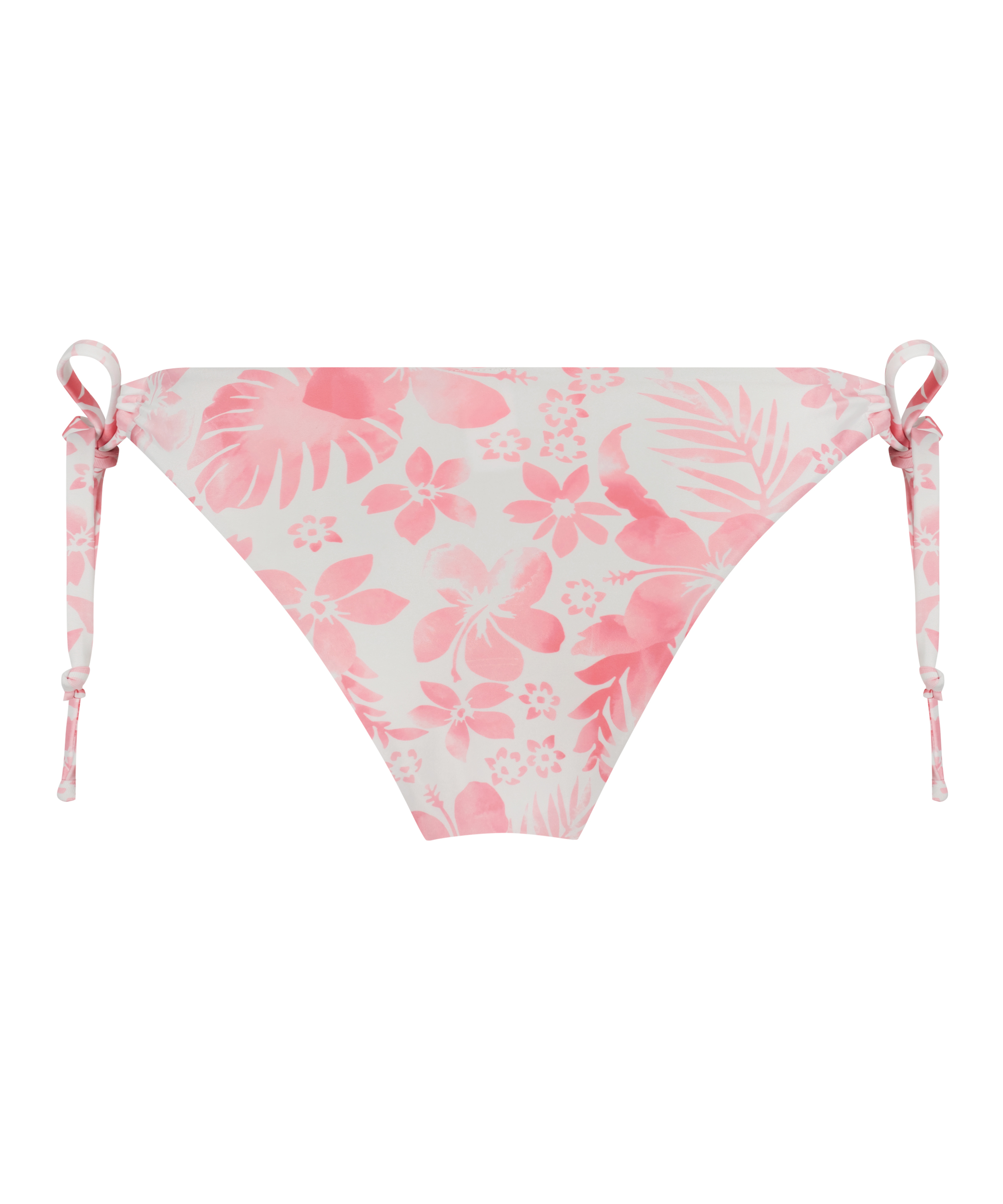 Bas de bikini échancré Tropical, Blanc, main