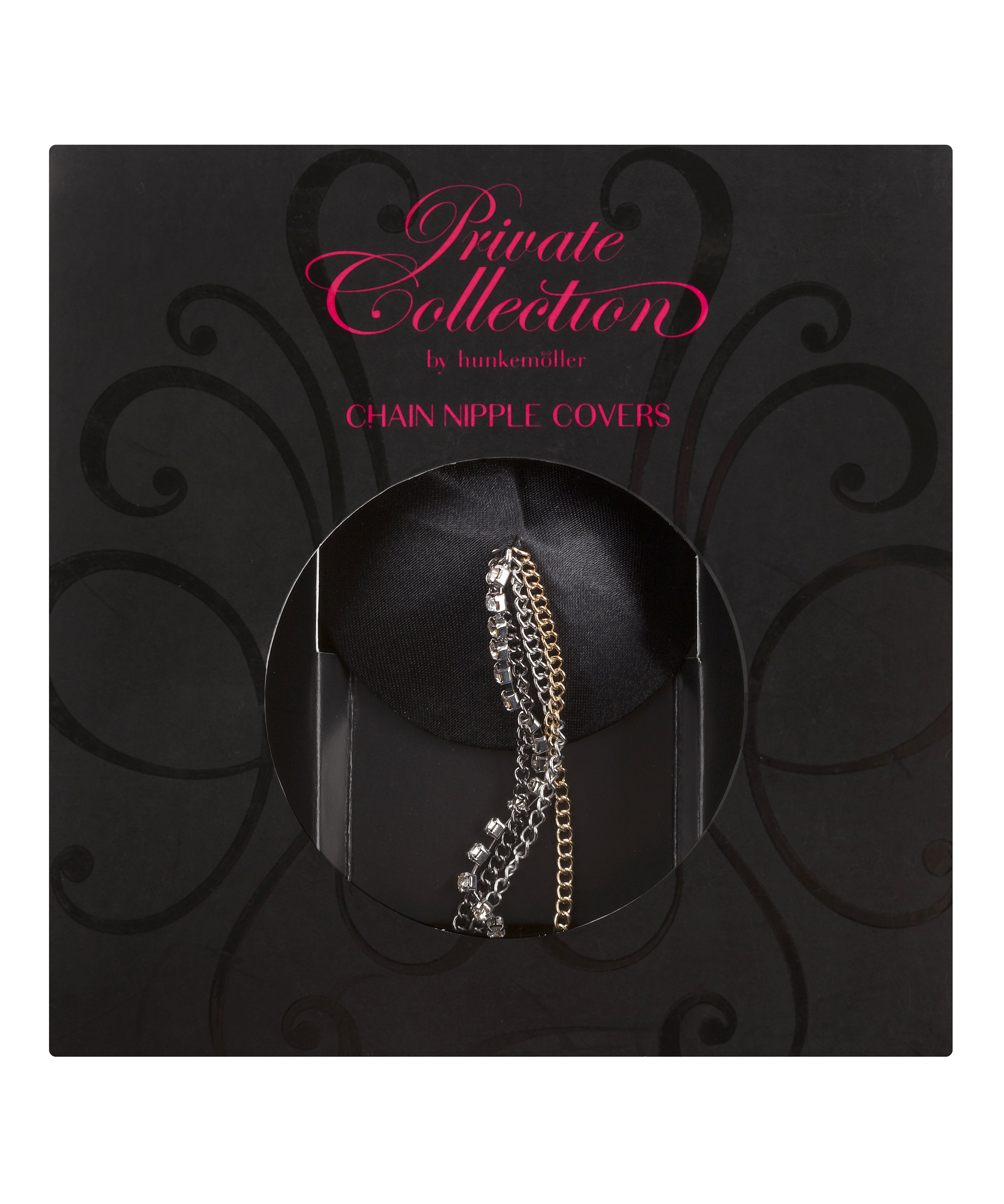 Cache Mamelons Chain Private, Noir, main