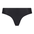Slip invisible en coton, Noir