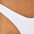 Slip de bikini échancré Lola, Blanc