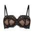 Soutien-gorge à armatures préformé sans bretelles Daisy, Noir