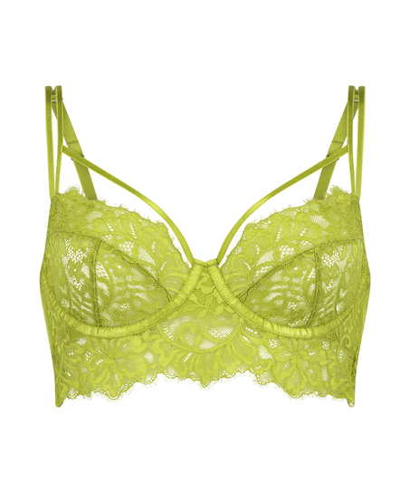 Soutien-gorge à armatures préformé longline Isabella, Vert