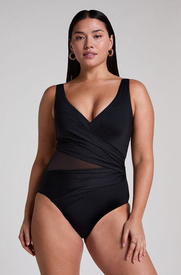 Hunkemöller Maillot de bain Shaping Shell Mesh Noir